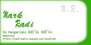 mark radi business card